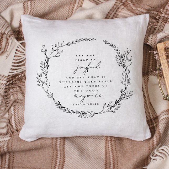 Coussin Boho Christian Bible Verse Fleur sauvage (Créateur téléchargé)