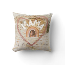 Boho Mama Texte avec plumes de lune et noms des en