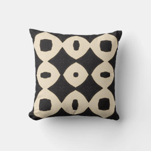 Coussin boho motif géométrique gras