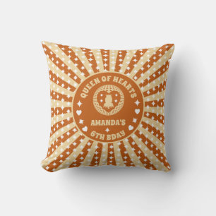 Coussin Boho Reine Des Coeurs Anniversaire