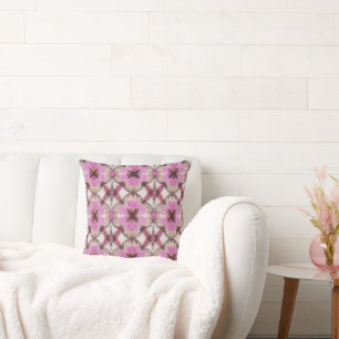 Coussin Boho Rose Florale