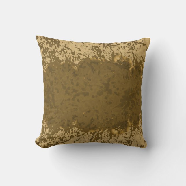 Coussin Boho Rustic Splatter Design (Recto)