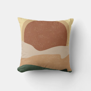 Coussin Boho Sunset esthétique Art Moderne