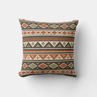 Coussin Boho Tribal Stripe Pattern Pillow 