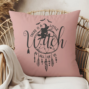 Coussin Boho Witch Vibes Fourre-tout - Petite sorcière en