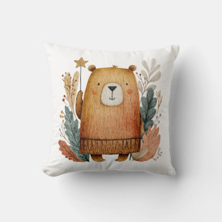 Coussin Boho Woodland Animal Baby Shower Gift