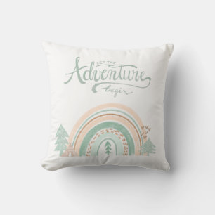 Coussin Boho Woodland arc-en-ciel Nourriture neutre pour l