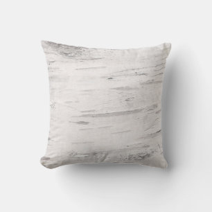 Coussin Bois de bouleau blanc rustique Pays Ferme Grange