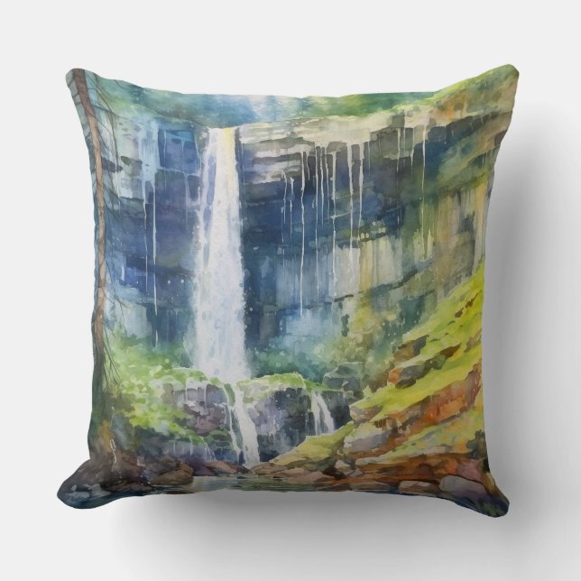 Coussin Bois de cascade (Recto)