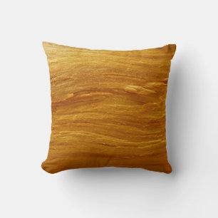 Coussin Bois de pin I Faux Texture en bois