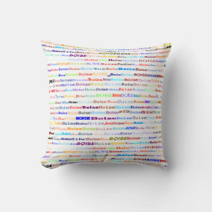 Coussin Boise Texte Design II Pilote