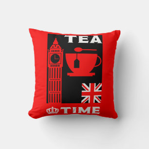 Coussin Boissons de thé britanniques classiques