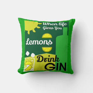 Coussin Boissons Gin   Love Gin   Décor   Service de barre