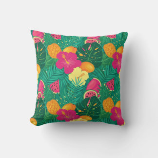 Coussin Bold Tropical Paradise Motif sans couture