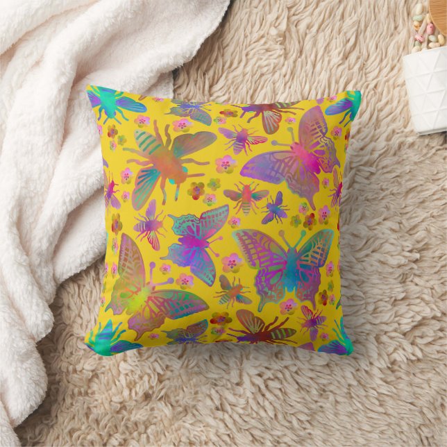 Coussin Bombardements de papillons en été (Couverture)
