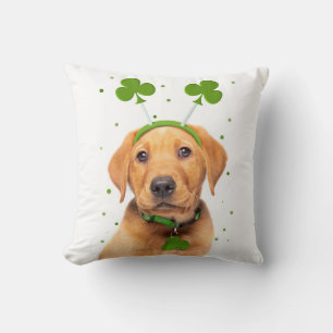 Coussin Bon Jour de la Saint Patrick pour tous les chiens