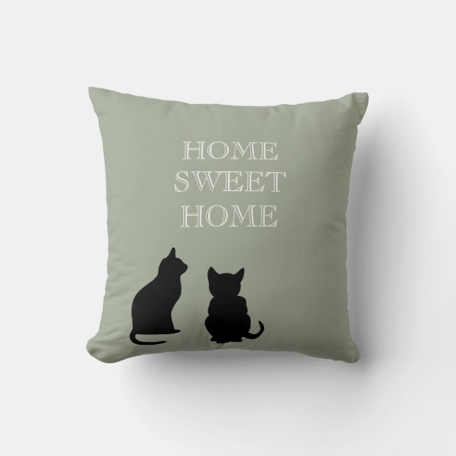 Coussin Bonbon moderne à maison de vert d'illustration de (Recto)