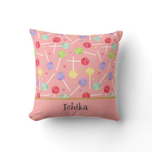 Bonbon Pastel Sucette Motif Rose