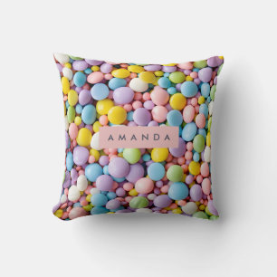 Coussin Bonbons Pastel Personnalisés Amusants
