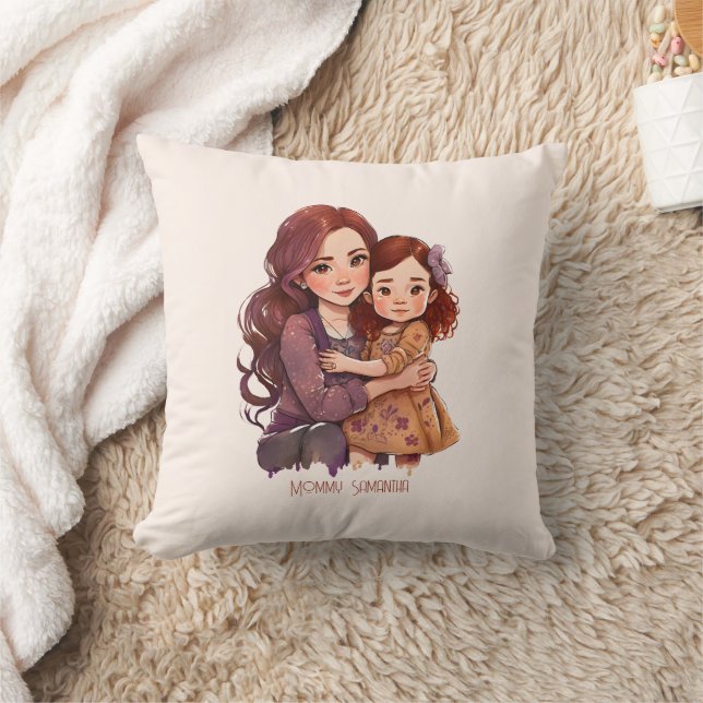 Coussin Bond adorable maman et fille (11) (Couverture)