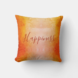 Coussin Bonheur orange