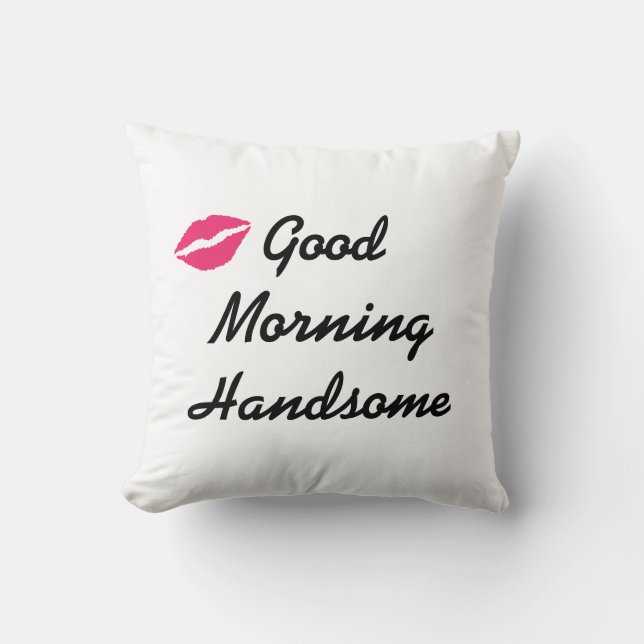 Coussin Bonjour beau (Recto)