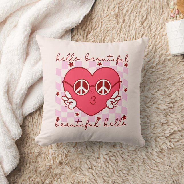 Coussin Bonjour belle | Cute et coeur (Couverture)