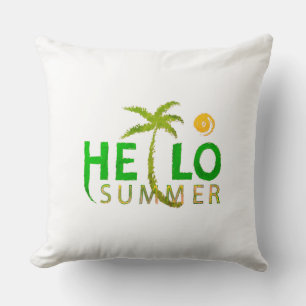 Coussin Bonjour été