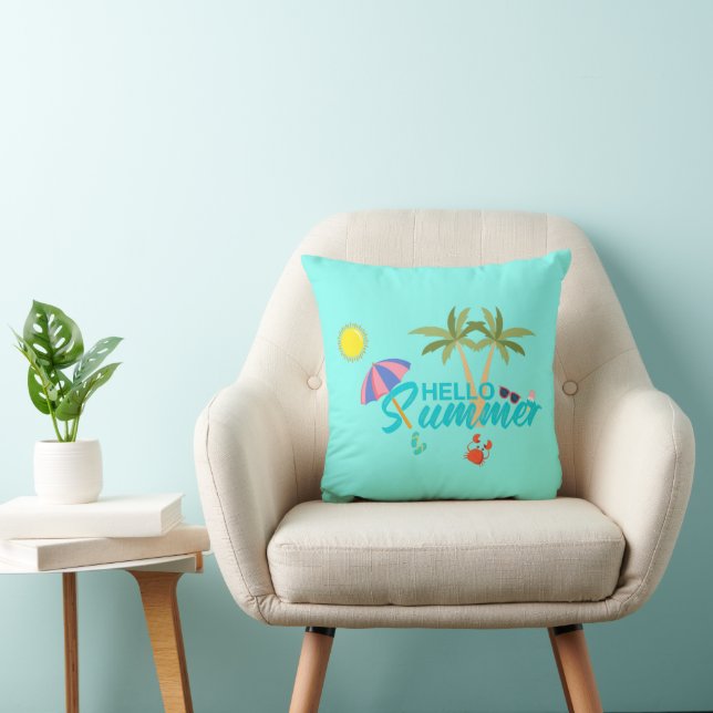 Coussin Bonjour été (Chaise)