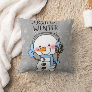 Coussin bonjour hiver