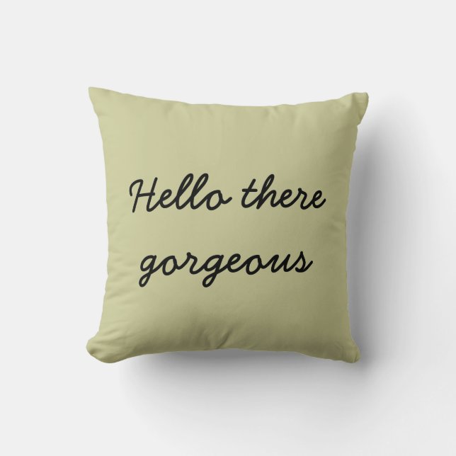 Coussin Bonjour là carreau magnifique (Recto)