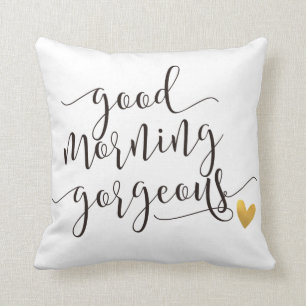 Coussin bonjour magnifique