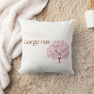 Coussin Bonjour magnifique Cushion rose cerisier Scatter