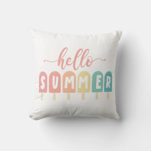 Coussin Bonjour Summer Pastel Popsicles
