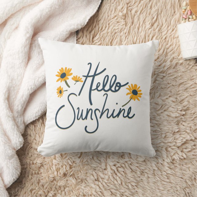 Coussin Bonjour Sunshine Sweet Daisy Flowers (Couverture)