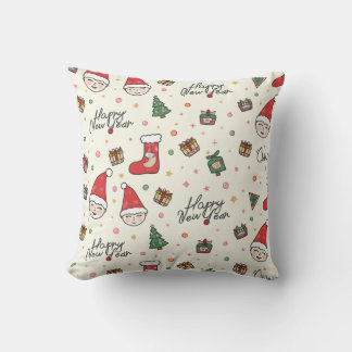 Coussin Bonne année Père Noël Cushion