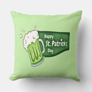 Coussin Bonne bière St. Patricks Day