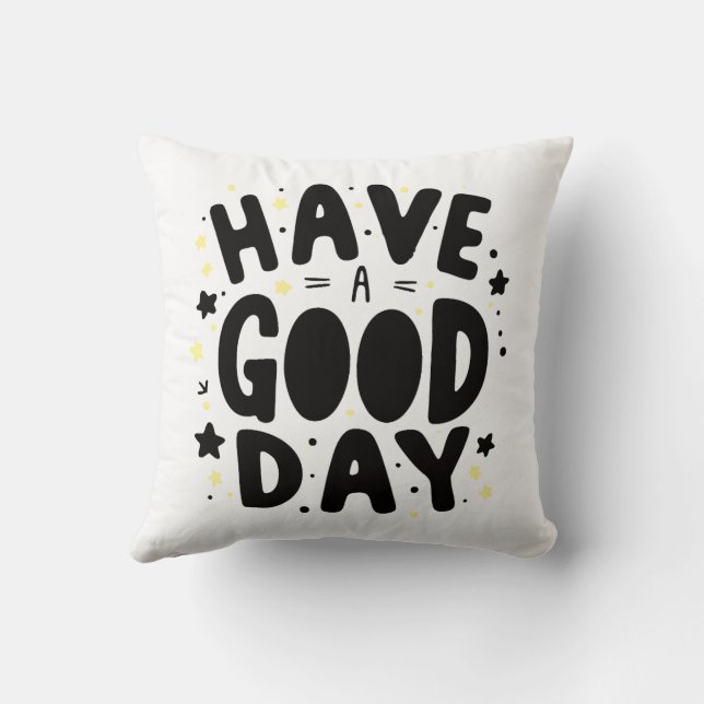 Coussin Bonne journée (Verso)