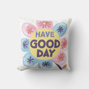 Coussin Bonne journée de floraison