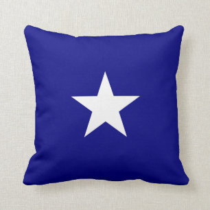 Coussin Bonnie Pavillon bleu étoile blanche