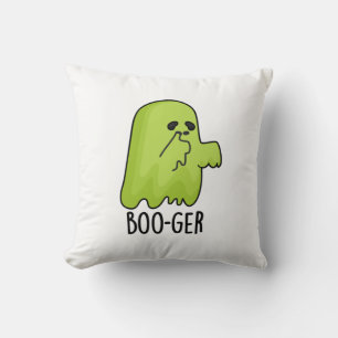 Coussin Boo-ger Funny Halloween Booger Ghost Pun