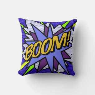 Coussin BOOM Comics Fun Modern Typography