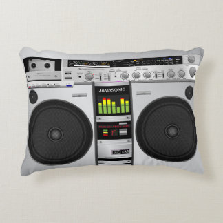 Coussin Boombox Retro des années 80 personnalisé