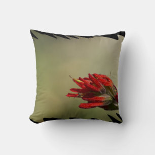 Coussin Bord noir de pinceau indien