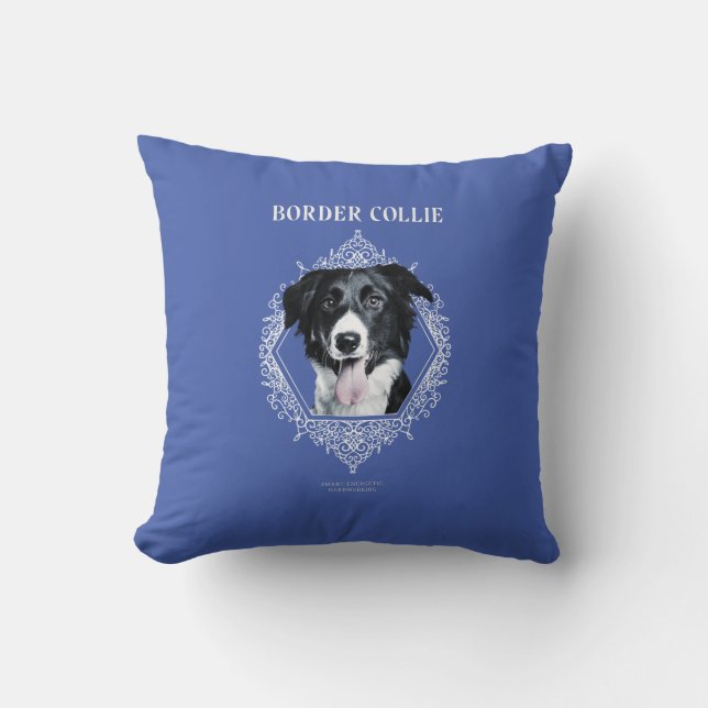 Coussin Bordure Collie  (Recto)