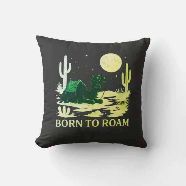 Coussin Born to Roam (Recto)