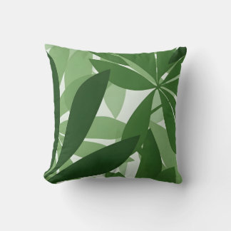 Coussin botanical leaf fresh green interior