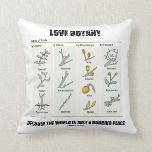 Coussin Botanique d'amour puisque le monde est juste