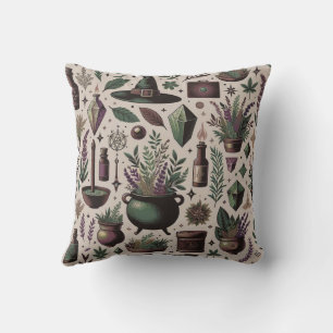 Coussin Botanique enchantée : Herbes magiques et artisanat