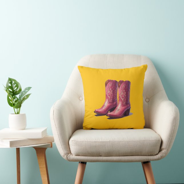 Coussin bottes roses ! (Chaise)
